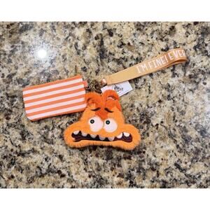 NWT 2025 Disney Parks Inside Out 2 Anxiety Dual Pouch Wristlet Wallet Bag Charm